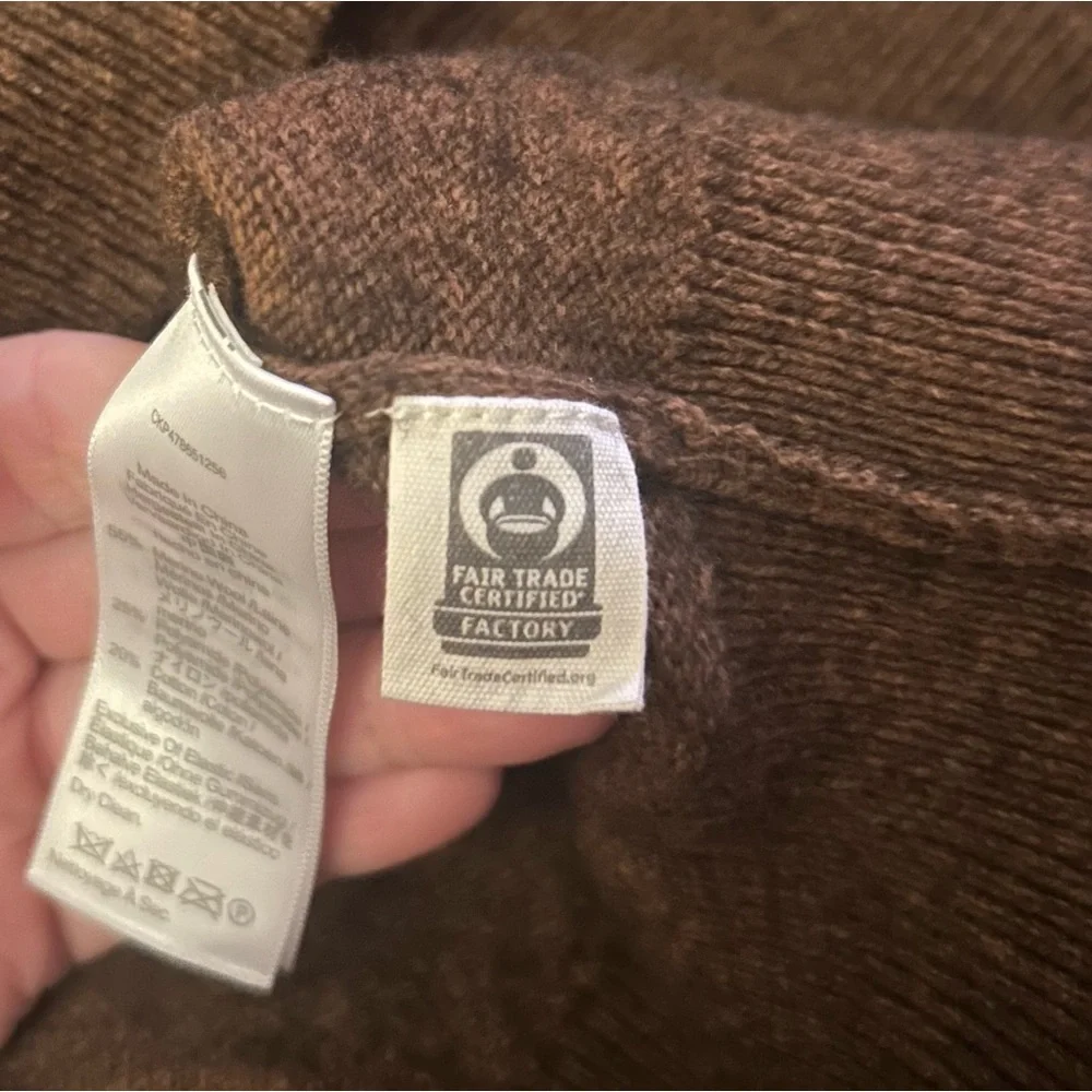 Madewell Brown Merino Wool Blend Cardigan | Cozy Soft Classic | Size XS‎